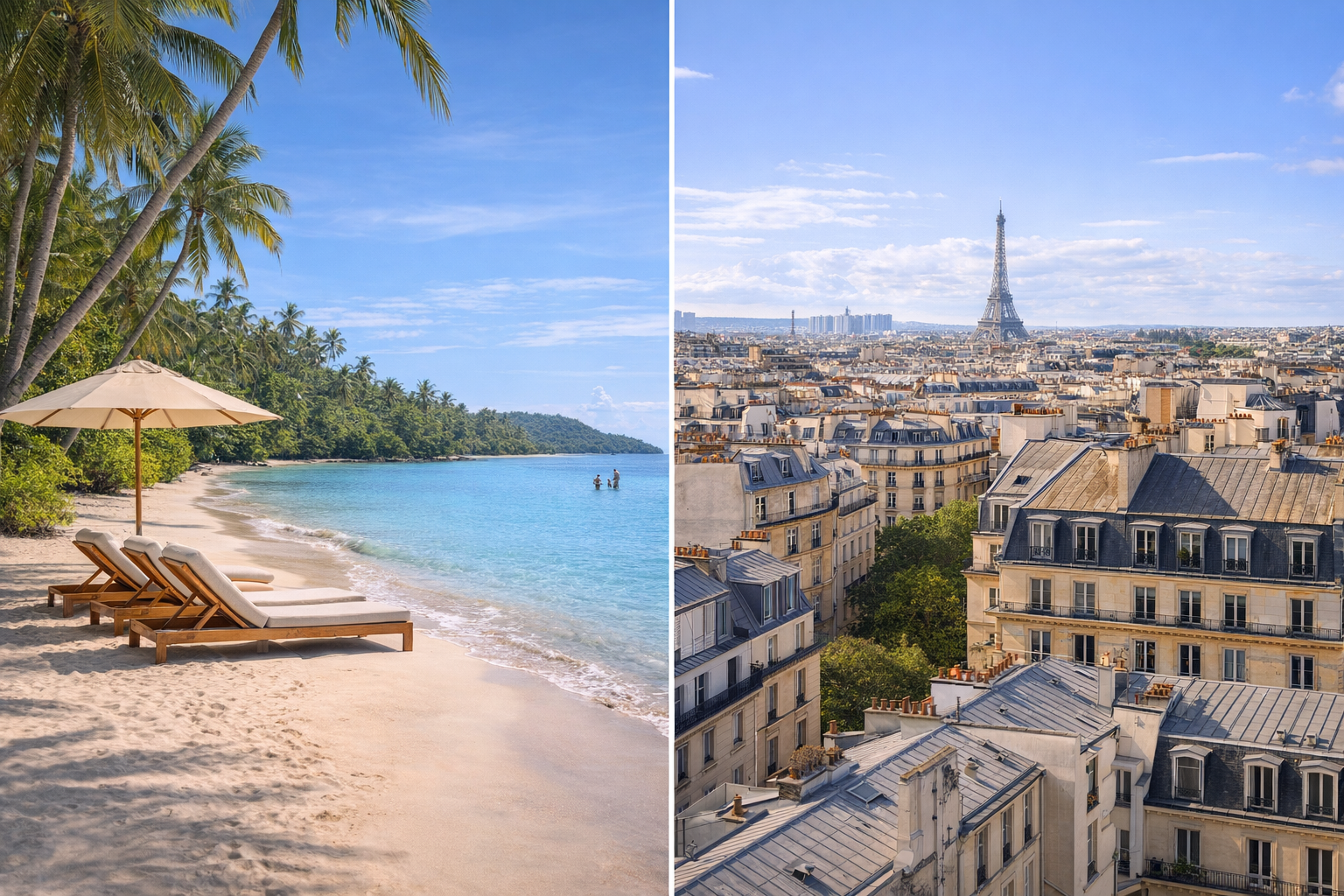 Beach vs city